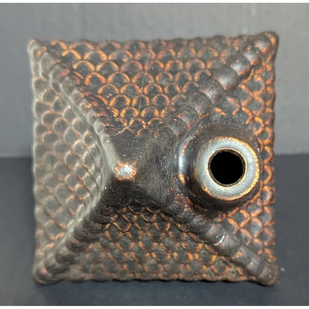 Polish Pottery Cottage Tea Light Holder‎ Natural Colors & Rustic Finish
